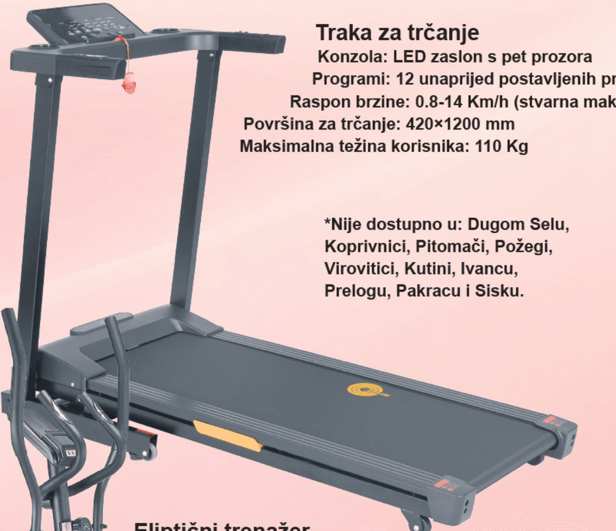 Traka za trčanje Akcija u trgovini KTC