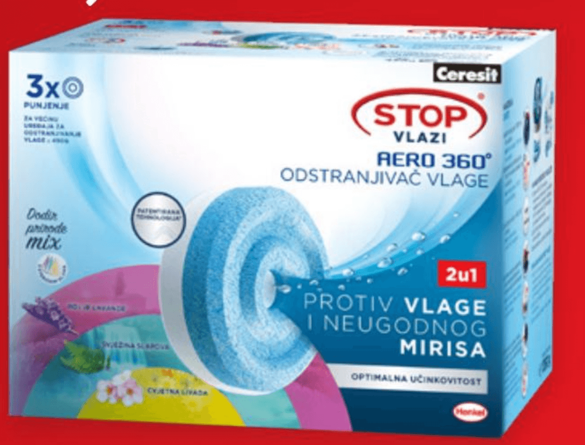Odvlaživač Ceresit Stop Vlazi Aroma Therapy Trialpack 1 pak Akcija u trgovini Spar