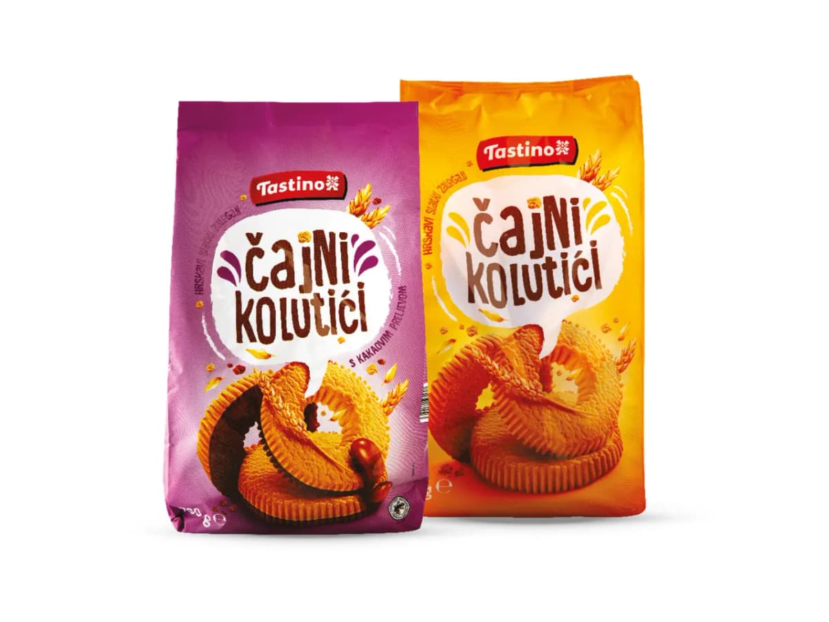 Tastino Čajni kolutići 700 g ili 800 g Akcija u trgovini Lidl