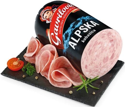 Alpska kobasica ili šunka u ovitku Jeli 1 kg Gavrilović Akcija u trgovini Spar