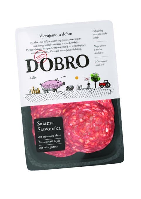 Dobro Salama slavonska, Kulen ravni, Kobasica čajna, Kobasica zimska narezak 80 g Akcija u trgovini NTL