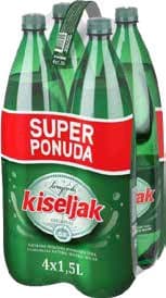Sarajevski kiseljak prirodna mineralna gazirana voda 4 x 1,5 L Akcija u trgovini KTC