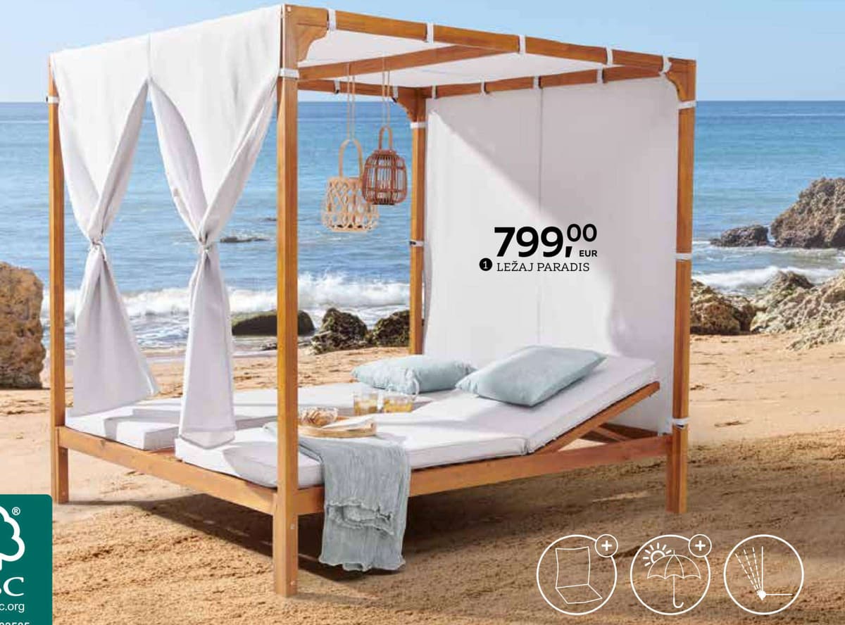 Ambia Garden Ležaj Paradis Akcija u trgovini Lesnina