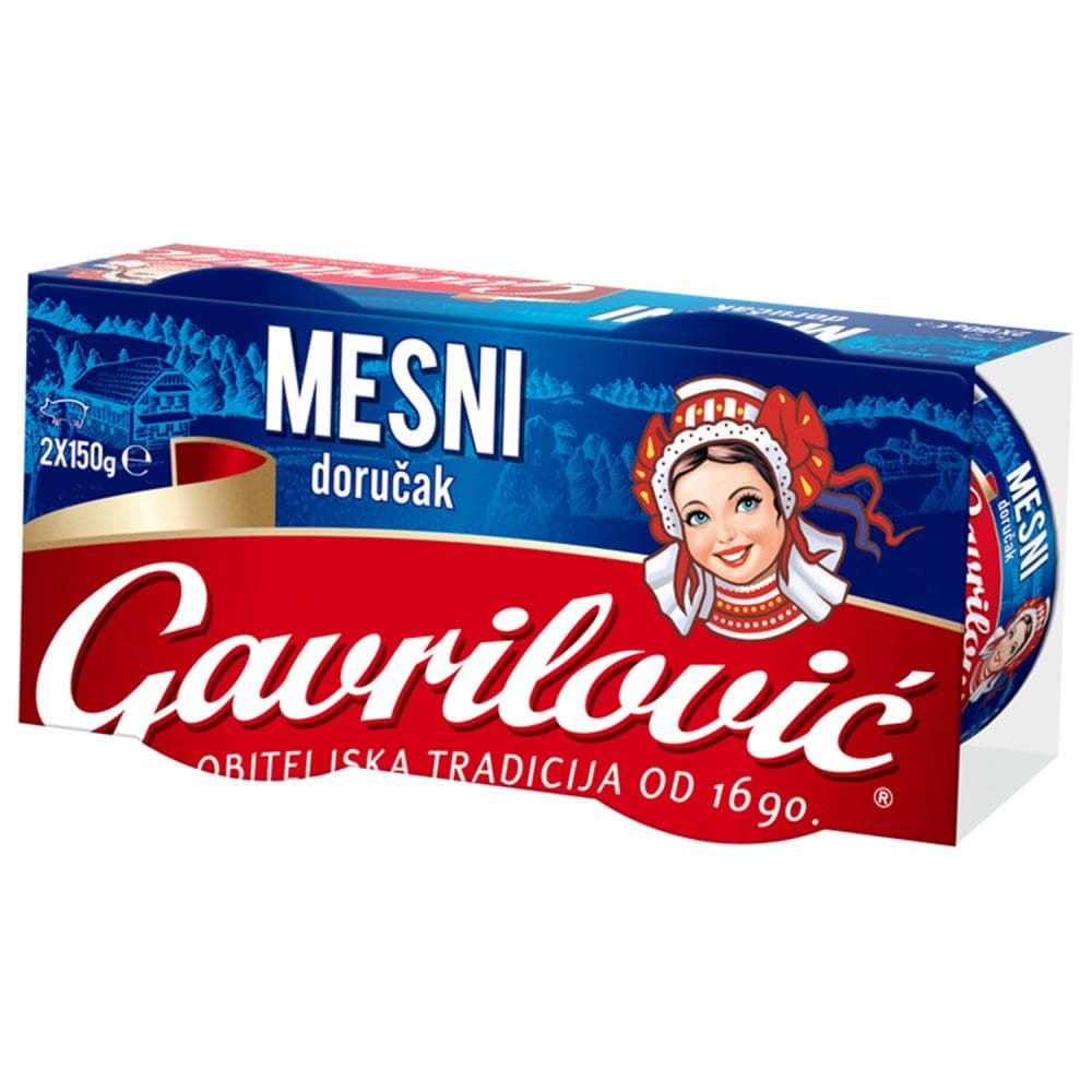Gavrilović Mesni doručak 2x150g Akcija u trgovini Pivac