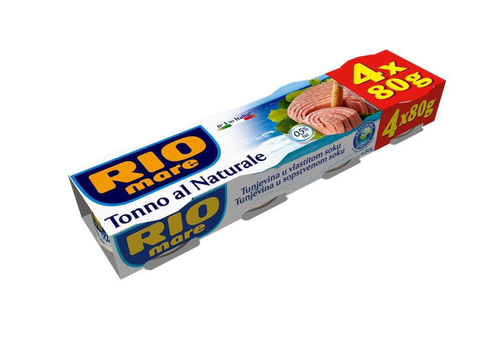 Tuna Rio Mare 4 x 80 g ili 4 x 65 g Akcija u trgovini Spar