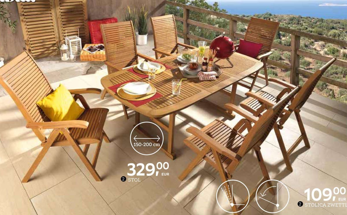 Stol Zell Ambia Garden Akcija u trgovini Lesnina