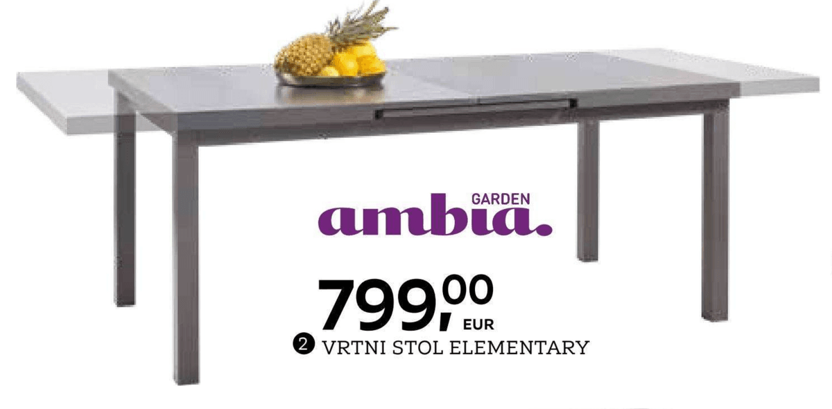 Vrtni stol Elementary ambia. GARDEN Akcija u trgovini Lesnina