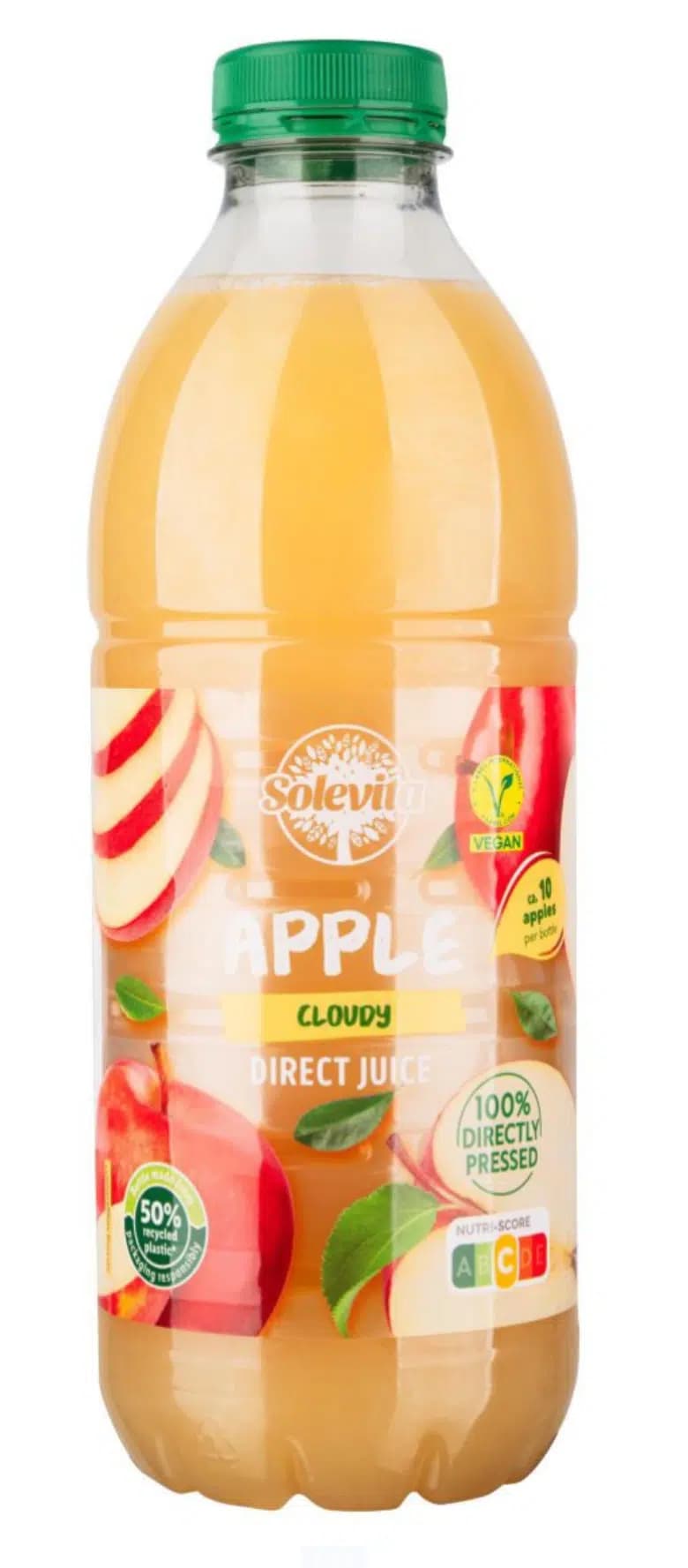 Solevita Svježe cijeđeni sok od jabuke 1 L Akcija u trgovini Lidl