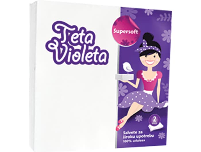 Teta Violeta, Violeta salvete 1 pak, 25 kom Akcija u trgovini Tommy