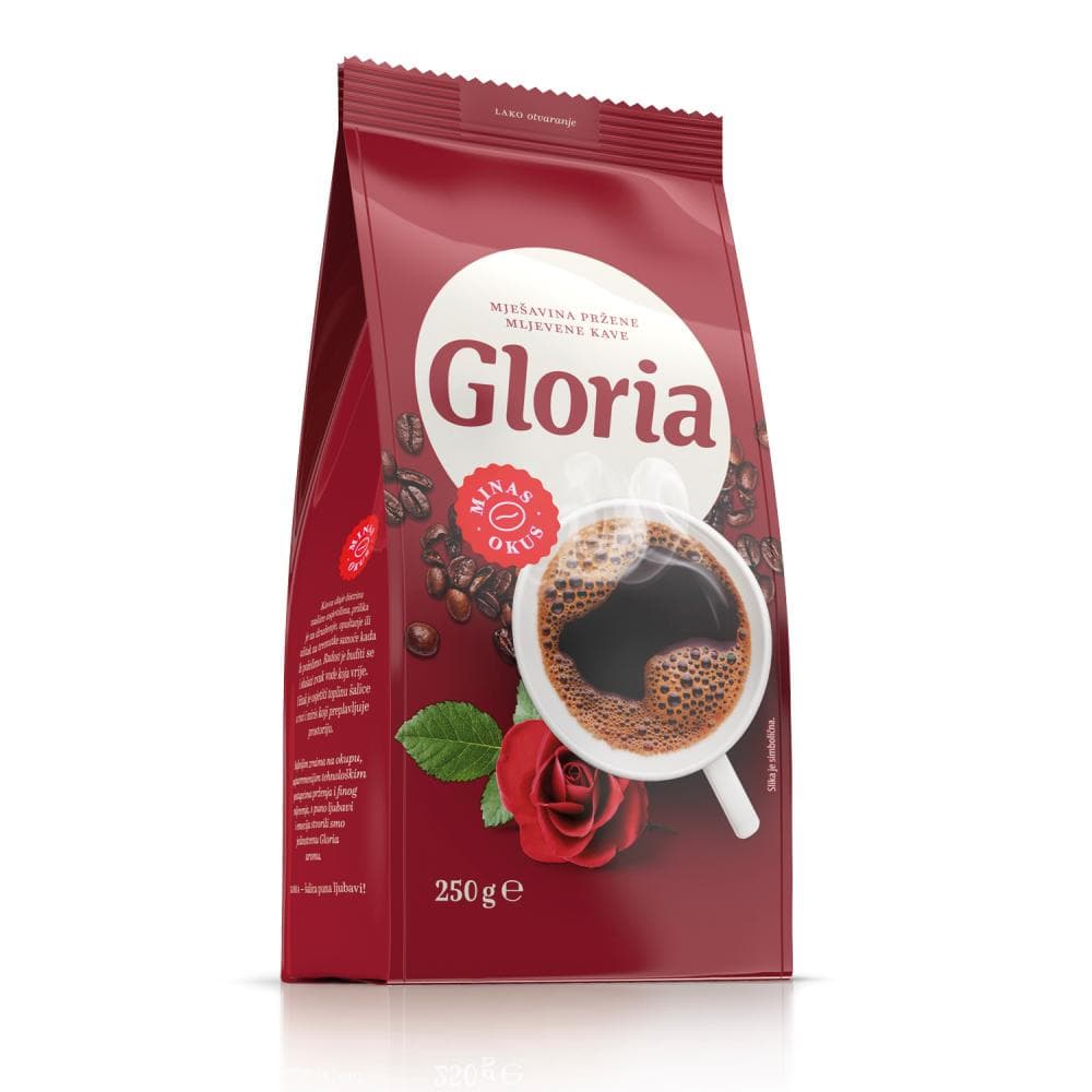 Gloria kava mljevena 250 g Akcija u trgovini Konzum