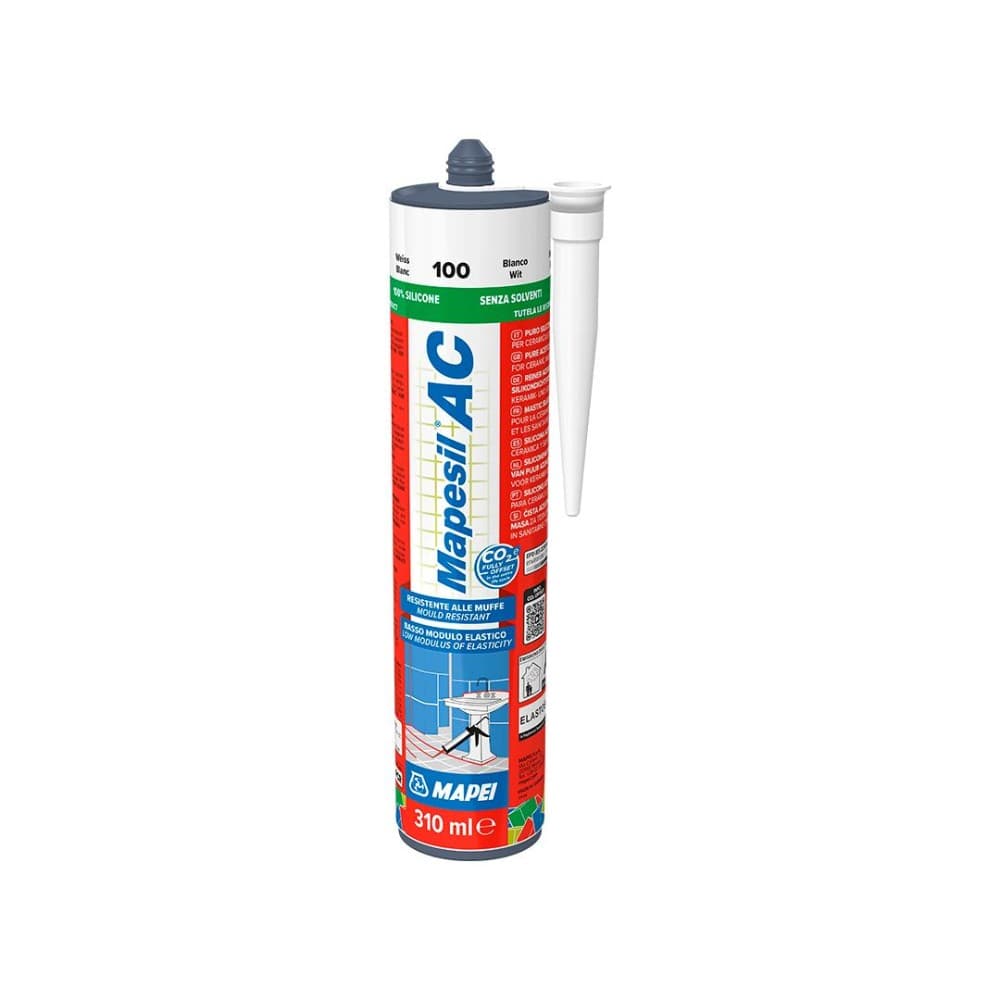 Silikonska masa za brtvljenje Mapeseil AC 110 310 ml MAPEI Akcija u trgovini Bauhaus