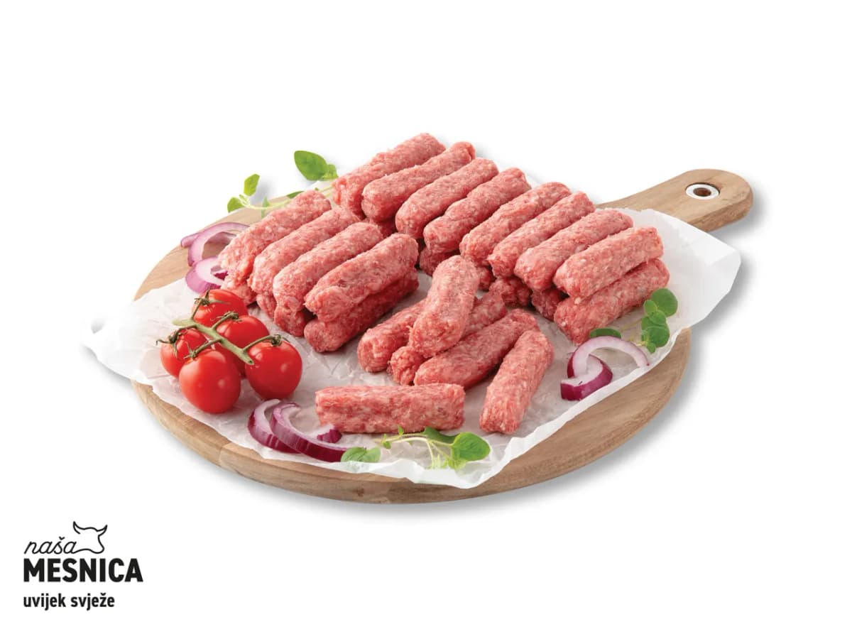 Mesnica Svježi ćevapčići 1 kg Akcija u trgovini Lidl