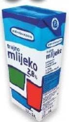 Trajno mlijeko 1 l Križevačka mljekara Akcija u trgovini Plodine