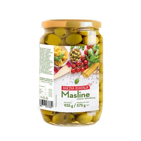 Bakina Kuhinja masline zelene 935 g/ 454 g Akcija u trgovini Stanić Diskont