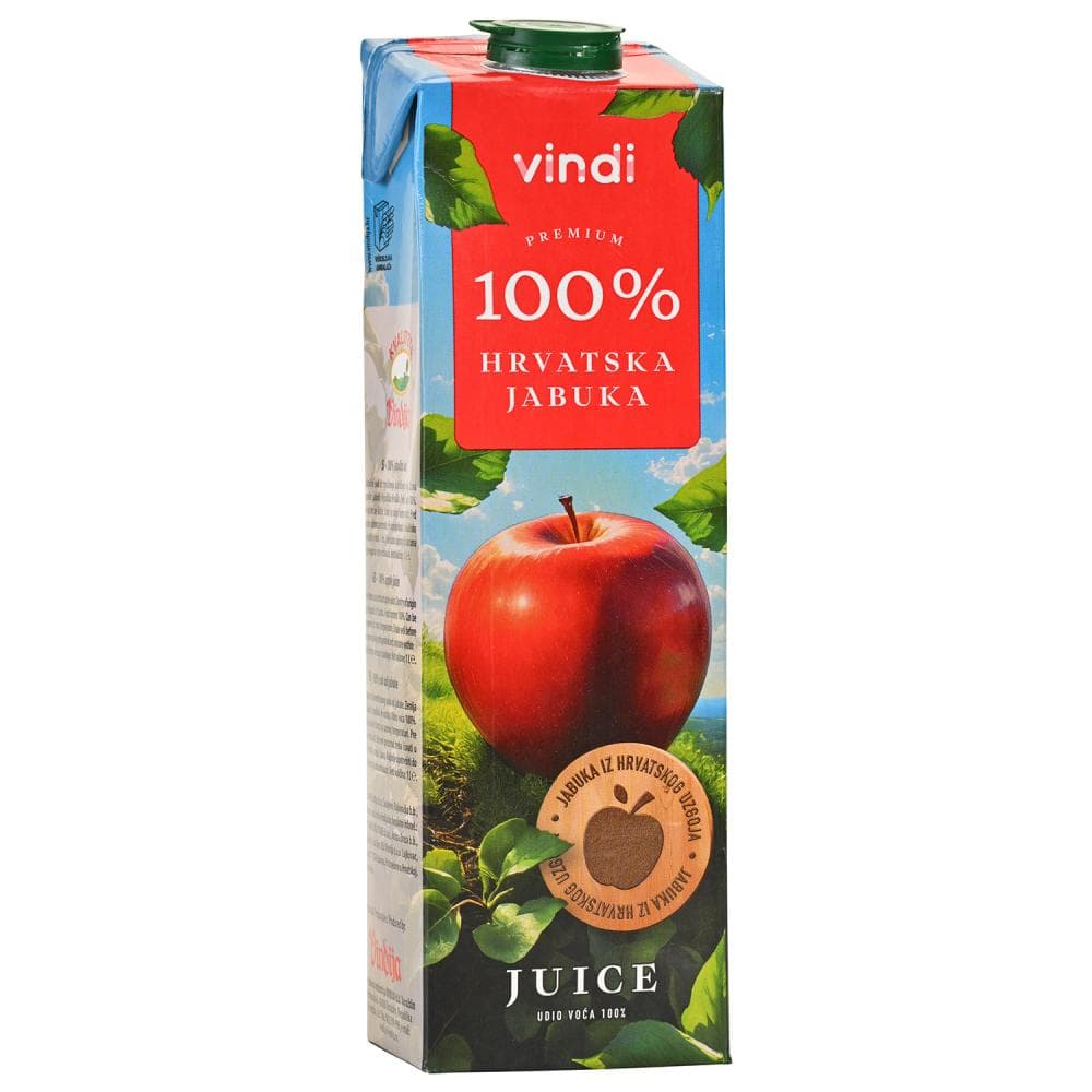 Vindi Sok od jabuke 1 L Akcija u trgovini Kaufland