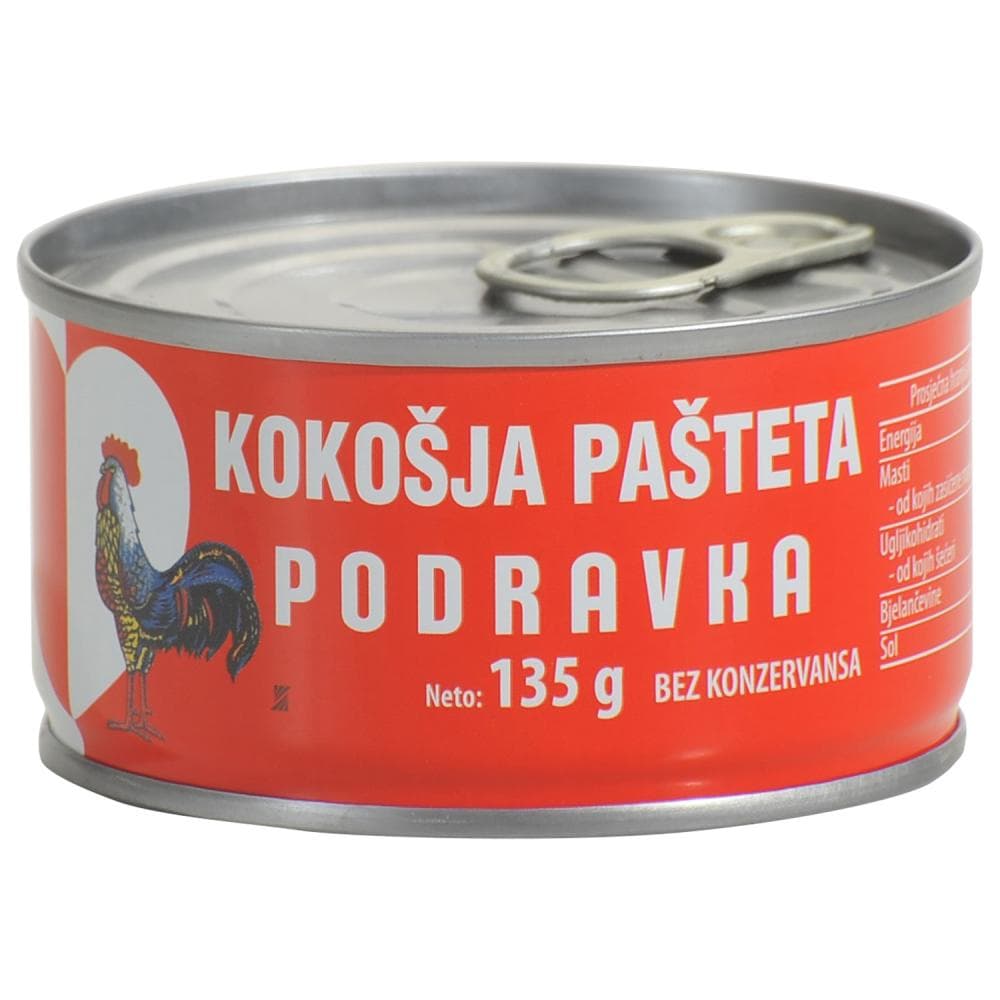 Podravka Pašteta kokošja 135 g Akcija u trgovini Trgovina Krk