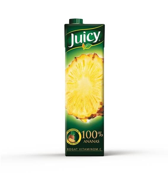 Juicy 100% sok ananas 1 l Akcija u trgovini Konzum