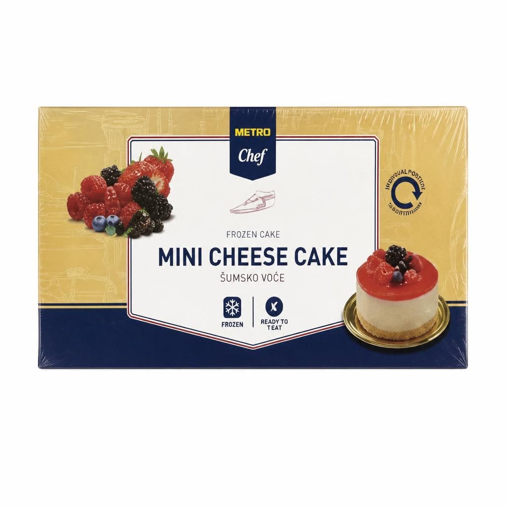 Metro Chef Mini Cheese Cake šumsko voće 8x100 g Akcija u trgovini Metro