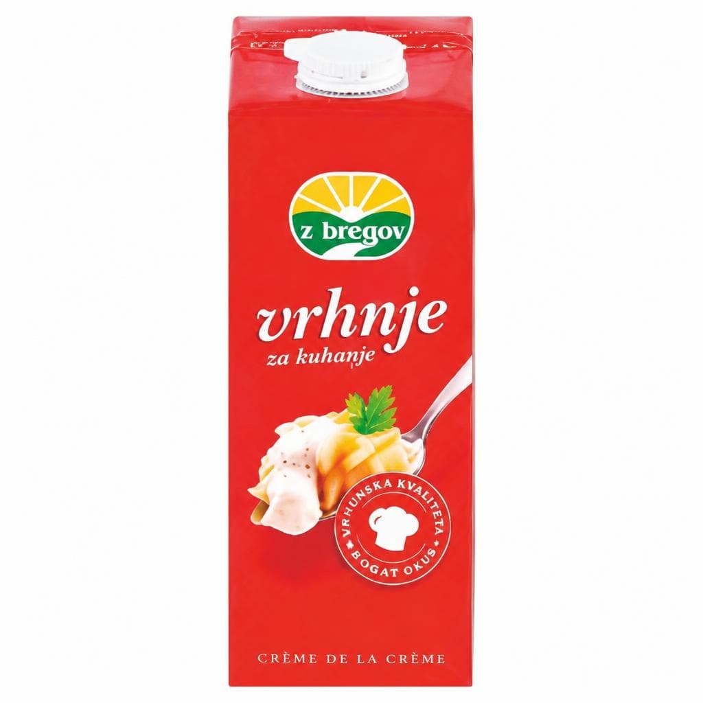 Z'Bregov Vrhnje za kuhanje 1 L Akcija u trgovini Kaufland