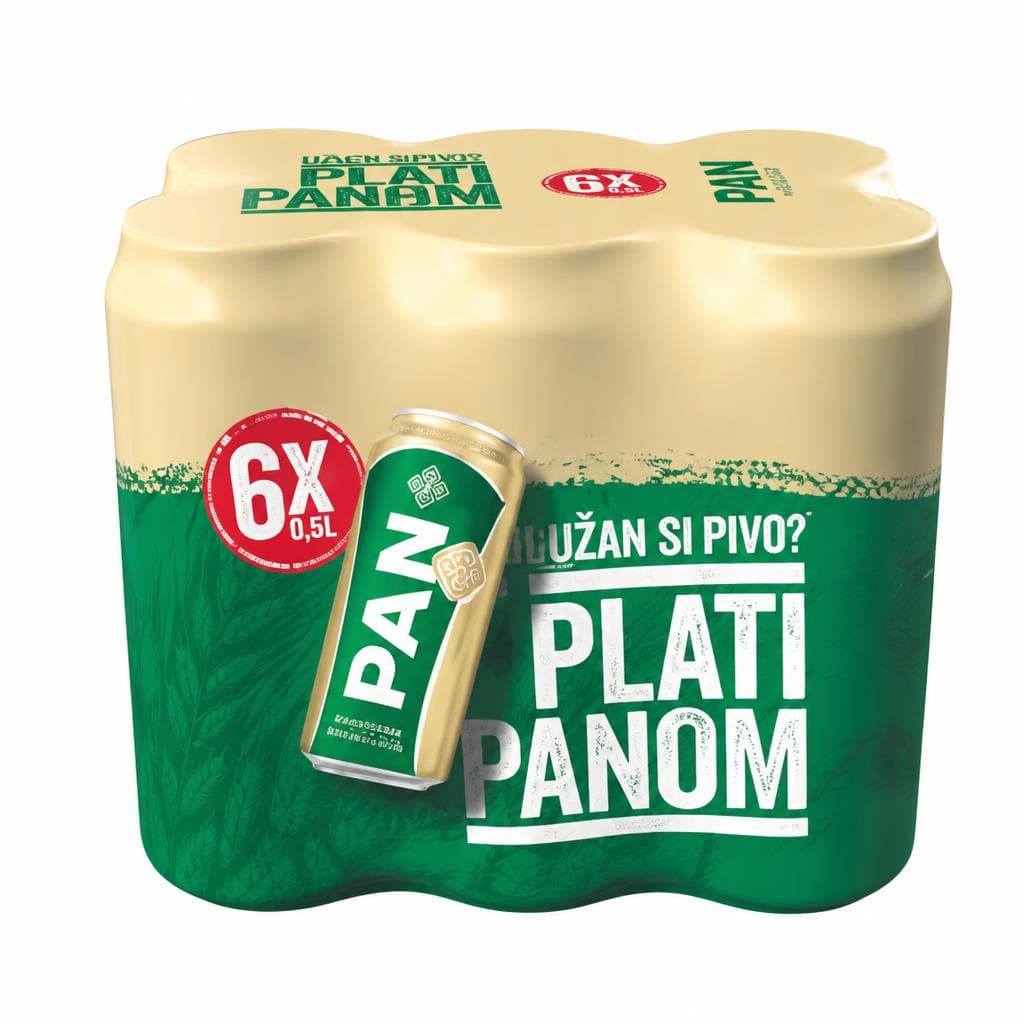 Pivo Pan 6 x 0,5 L Akcija u trgovini KTC