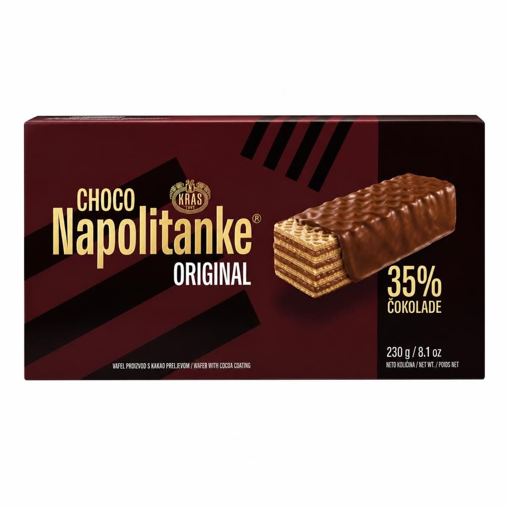 Napolitanke Choco original 215 g Kraš Akcija u trgovini Bakmaz