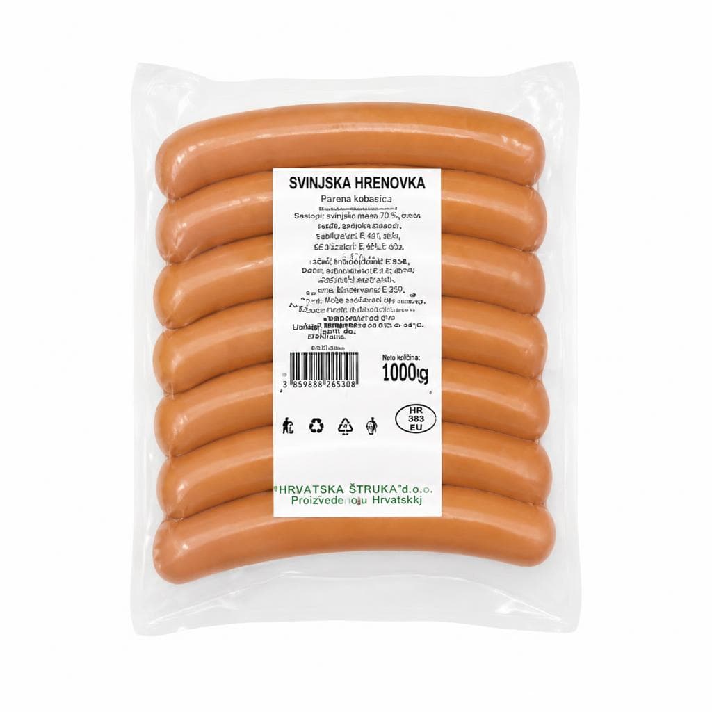 Svinjska hrenovka 1 kg Akcija u trgovini Stanić Diskont