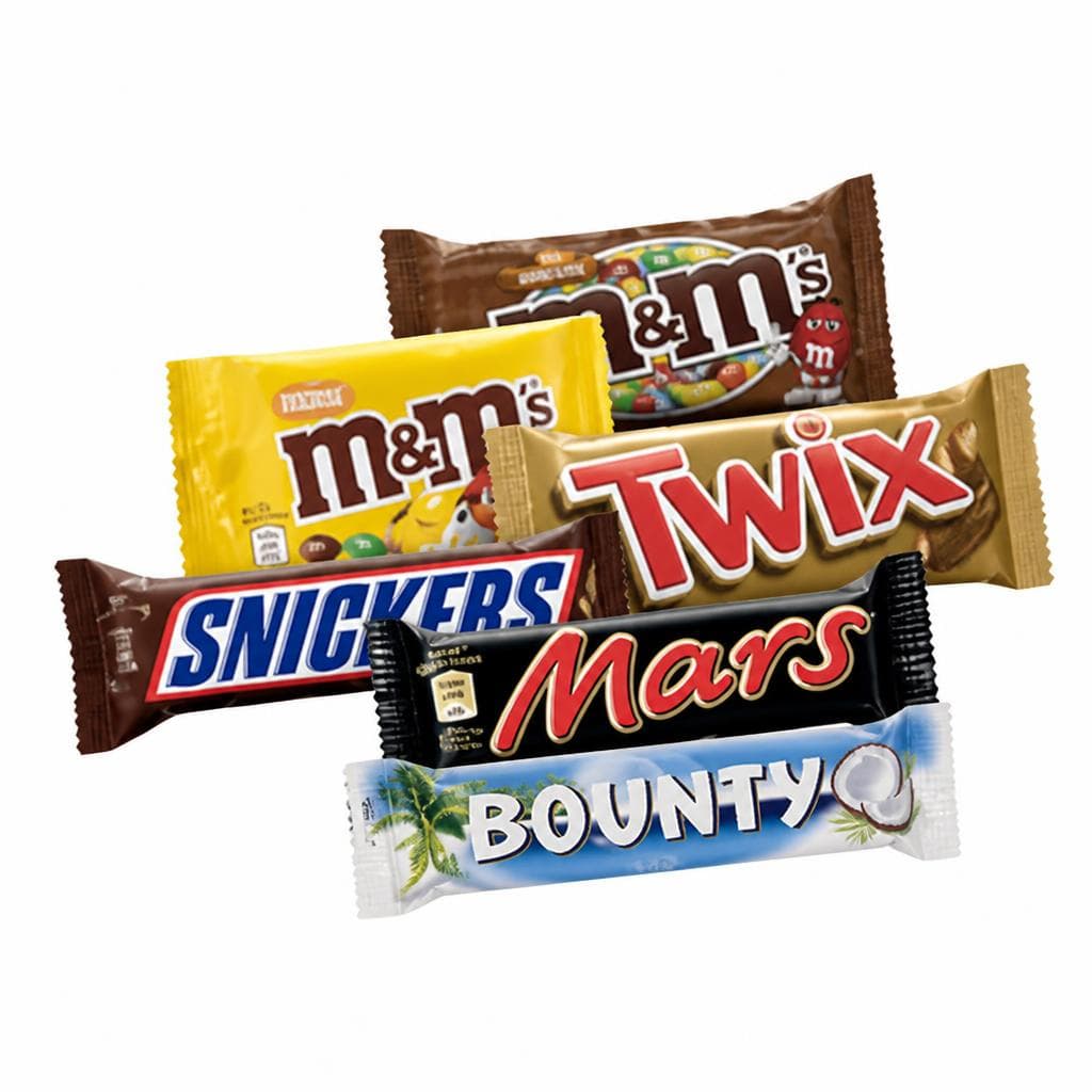 Proizvodi M&M, Twix, Snickers, Mars i Bounty M&M, Twix, Snickers, Mars, Bounty Akcija u trgovini Spar