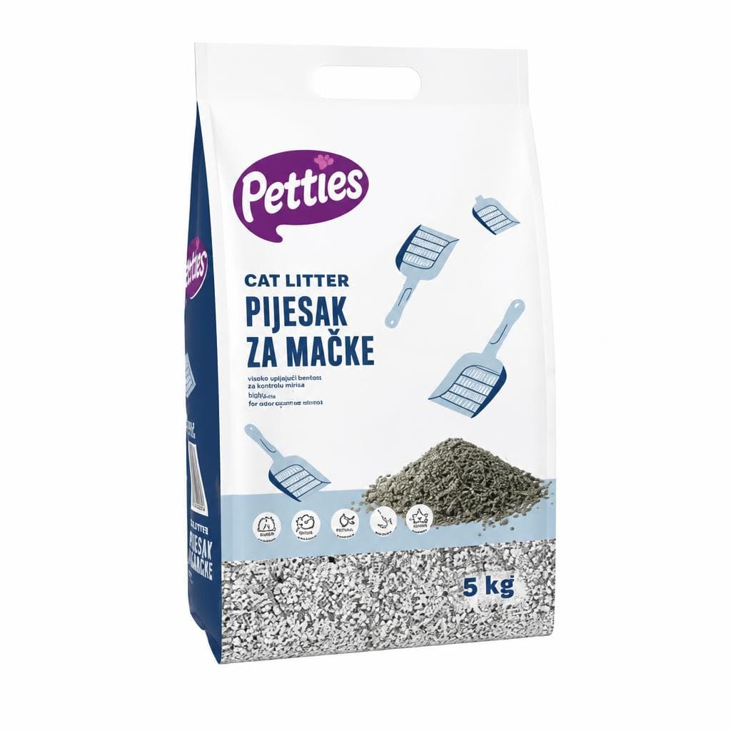 Petties pijesak za mačke 5 kg Akcija u trgovini Plodine