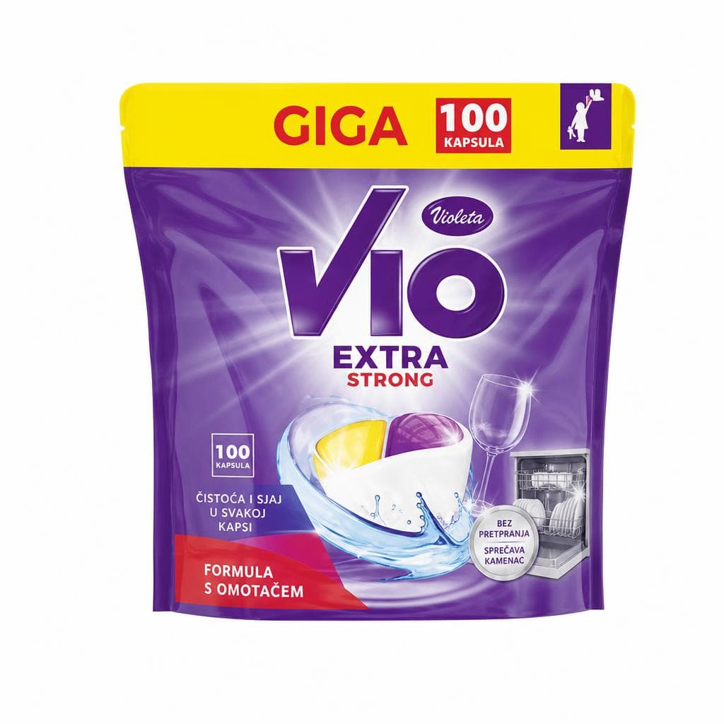 Kapsule za strojno pranje posuđa Violeta 100 kom Akcija u trgovini KTC