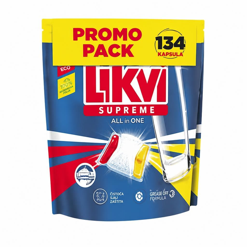 Likvi tablete za strojno pranje suđa promo 2 x 67 kom Akcija u trgovini KTC