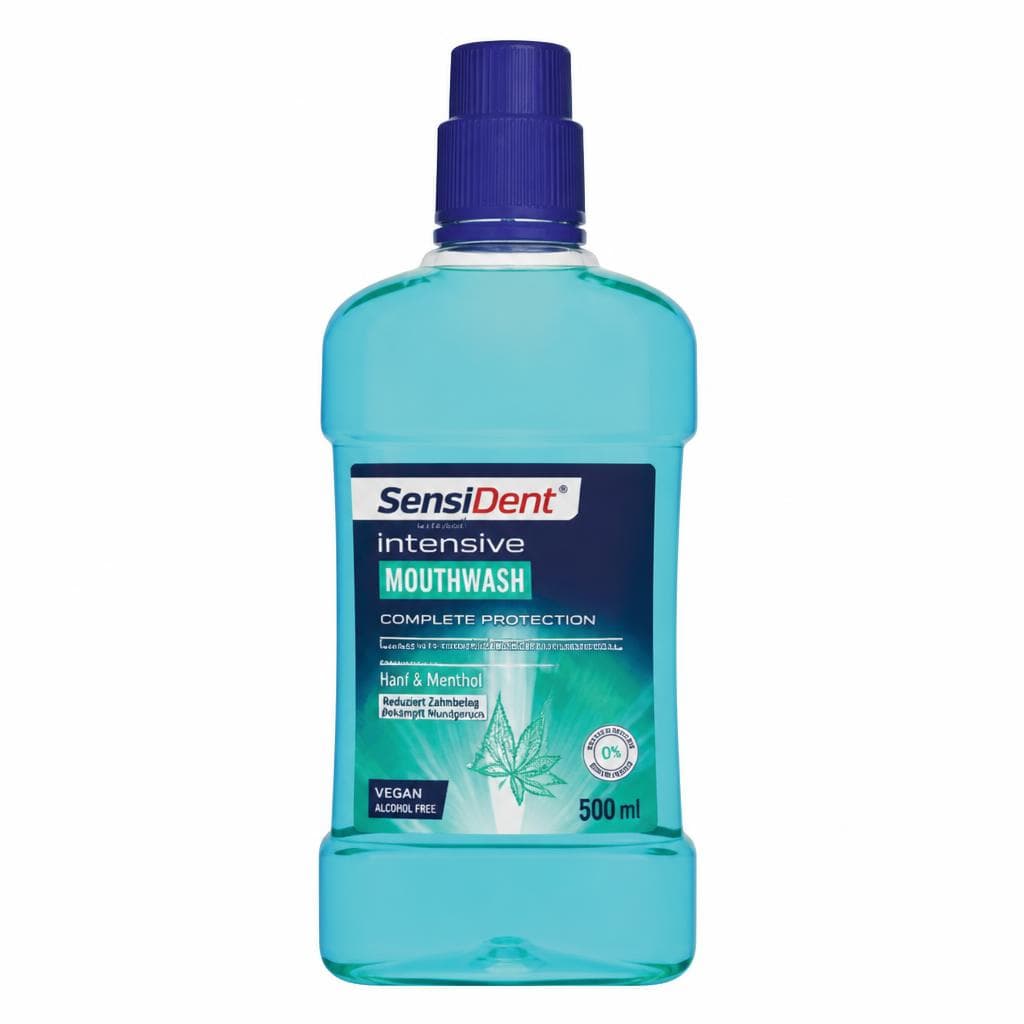 SensiDent Intensive ili Hanf & Menthol vodica za ispiranje usta 500 ml Akcija u trgovini Mueller