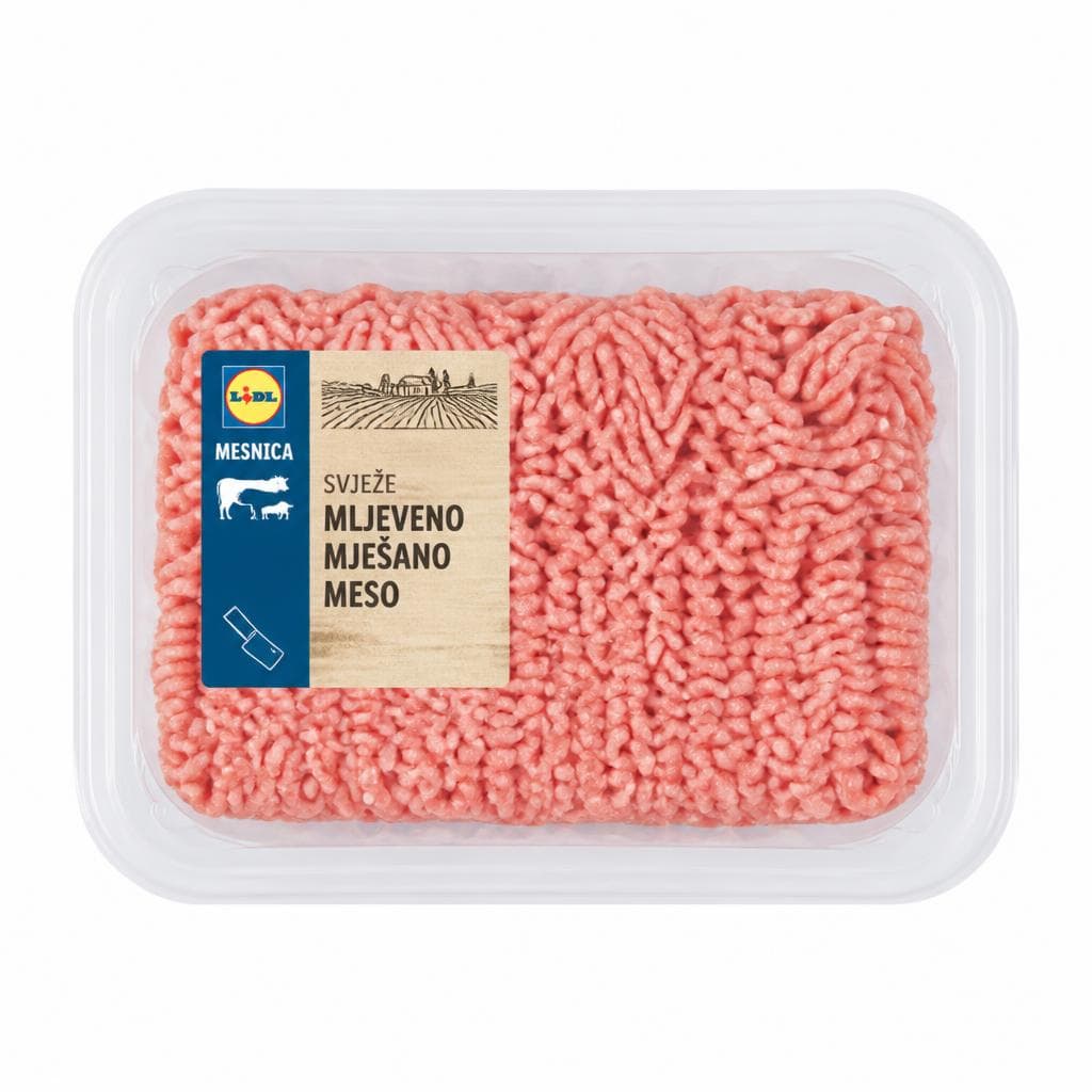 Svježe mljeveno miješano meso 600 g Akcija u trgovini Lidl