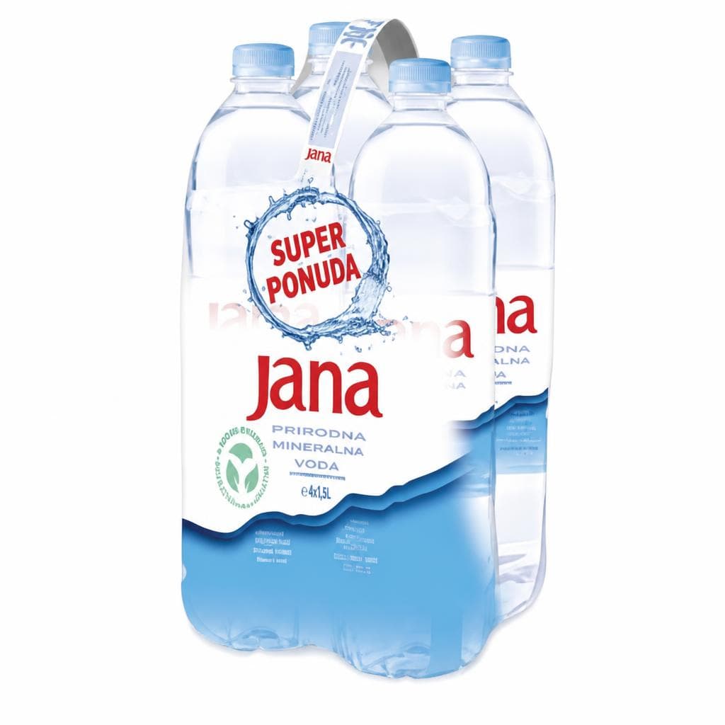 Mineralna gazirana voda Jamnica Jana 4 x 1,5 l Akcija u trgovini Djelo