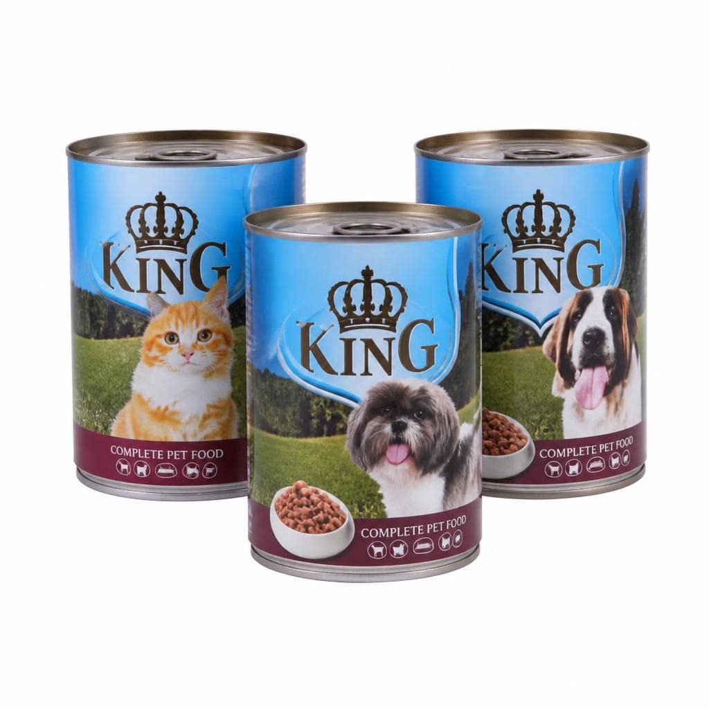King hrana za mačke, pse 415 g Akcija u trgovini Trgovina Krk