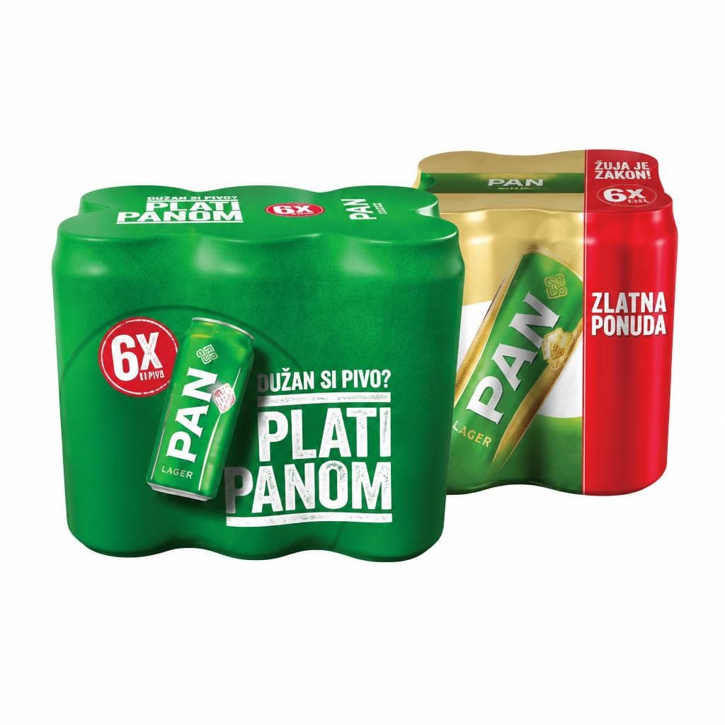 Pan pivo 6x0,5 l Akcija u trgovini Studenac