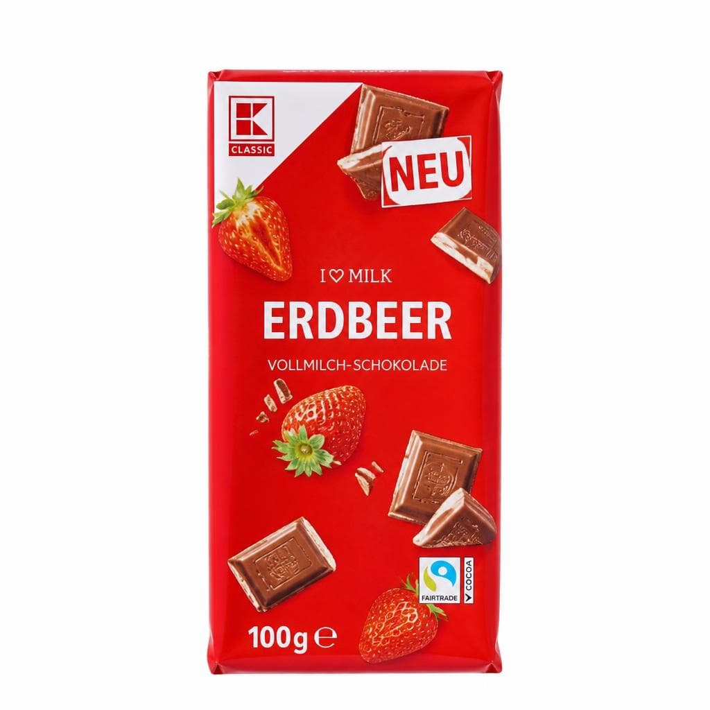 Čokolada mliječna jagoda ili višnja 100 g K Classic Akcija u trgovini Kaufland