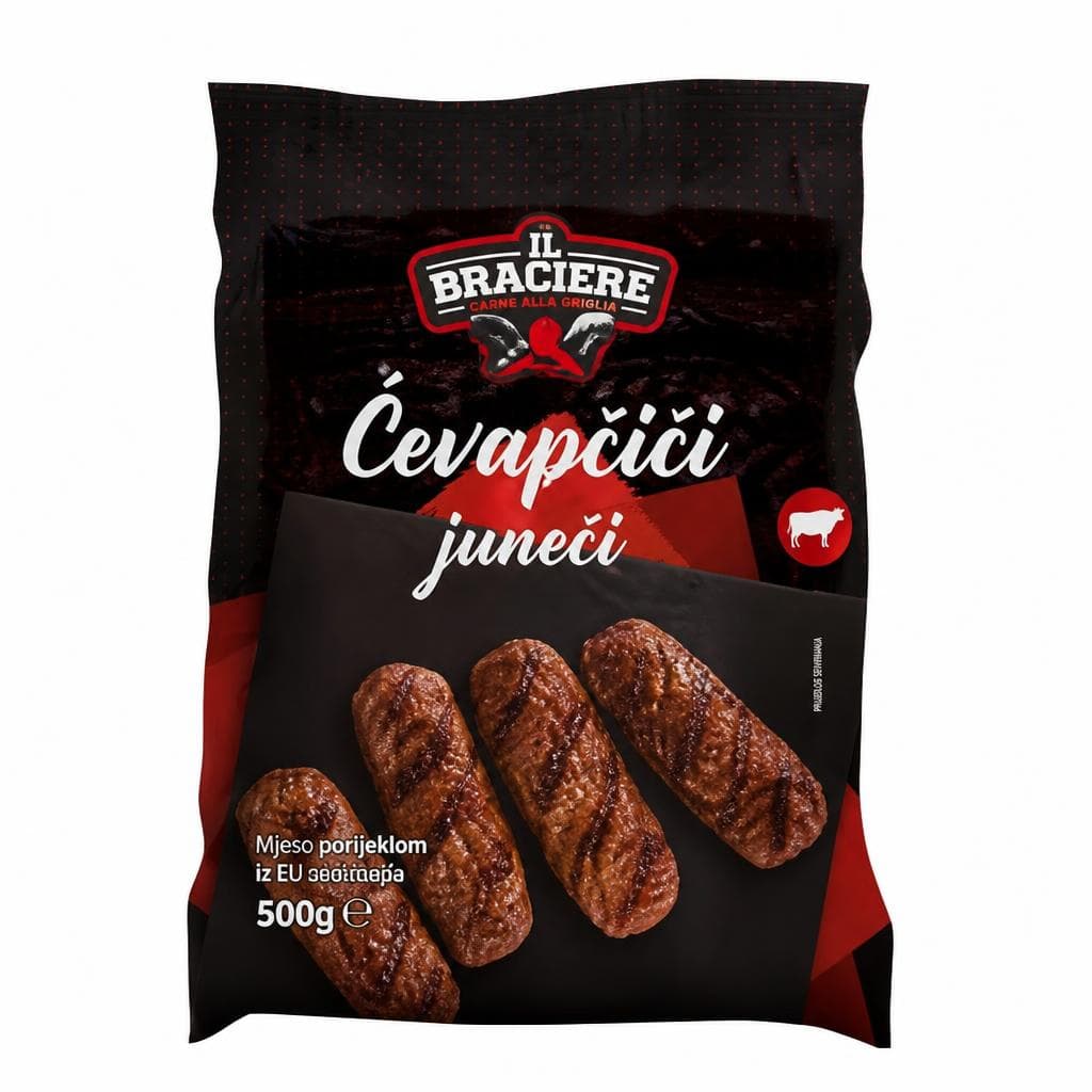 IL BRACIERE Ćevapčići s junećim mesom 500 g Akcija u trgovini Eurospin
