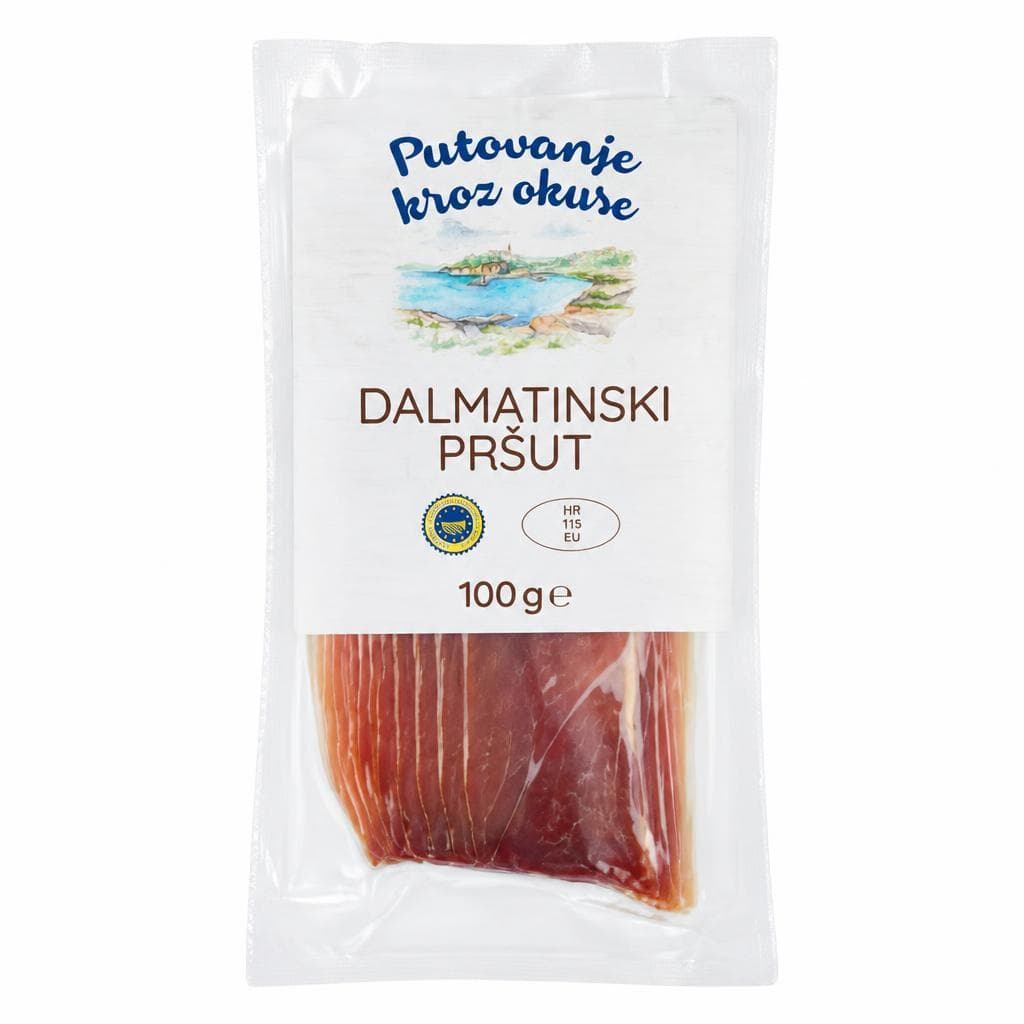 Pršut dalmatinski 100 g Putovanje kroz okuse Akcija u trgovini Eurospin