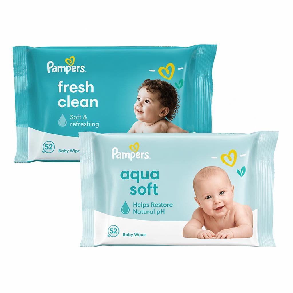 Pampers vlažne maramice Aqua Soft ili Fresh Clean 3 x 48 komada ili 3 x 80 komada Akcija u trgovini Mueller