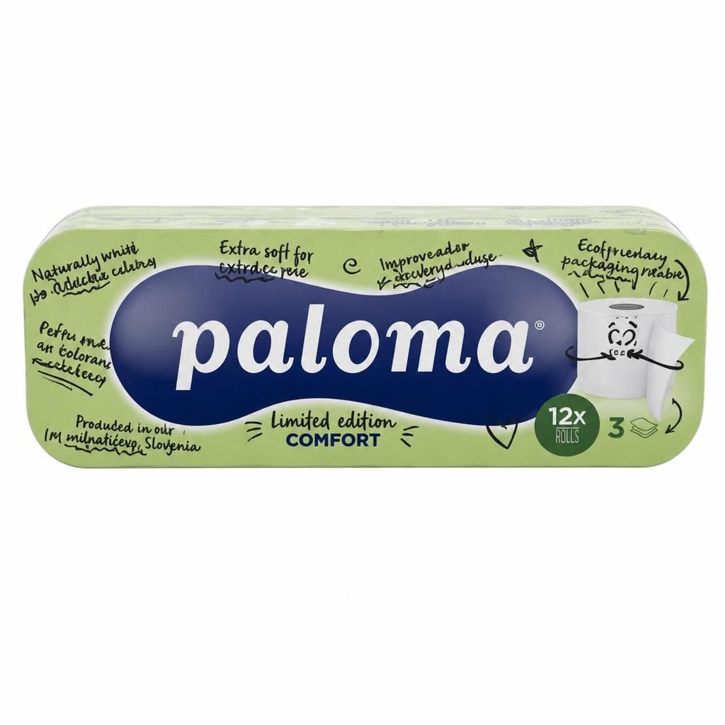 Paloma comfort toaletni papir 12 rola 3 sloja Akcija u trgovini Bakmaz