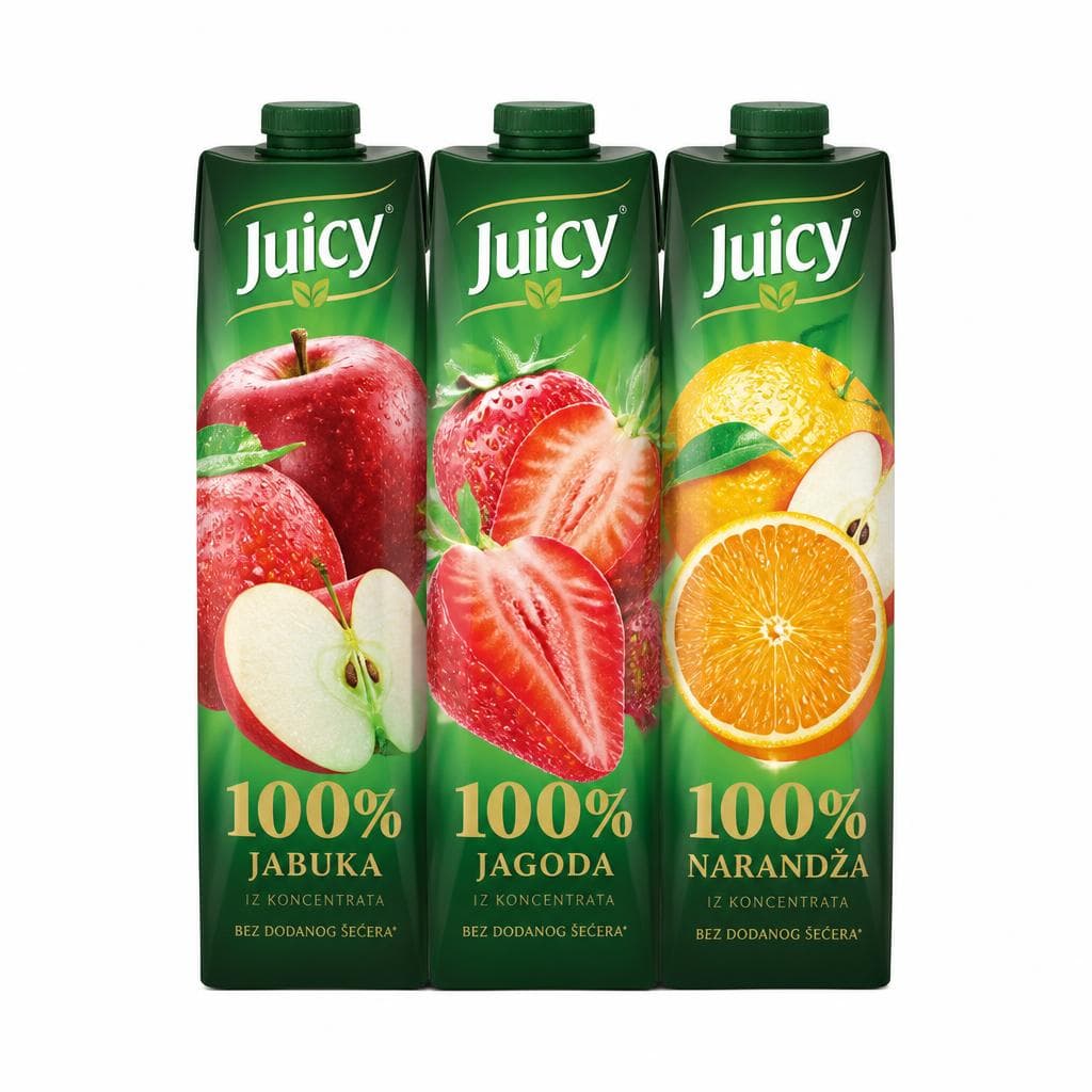 Juicy 100% sok 1 l Akcija u trgovini Trgovina Krk