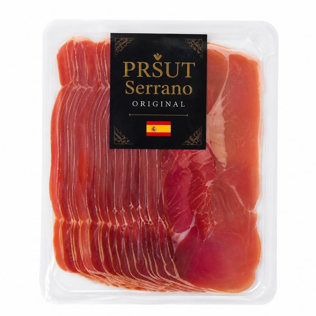 Gurman pršut Serrano 250 g Akcija u trgovini Stanić Diskont