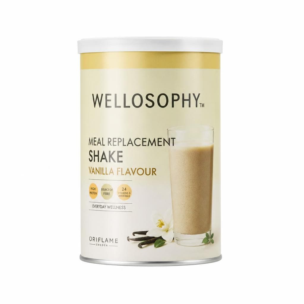 Wellosophy zamjenski obrok za kontrolu težine s okusom vanilije 25 g po porciji; 21 porcija; 525 g Akcija u trgovini Oriflame