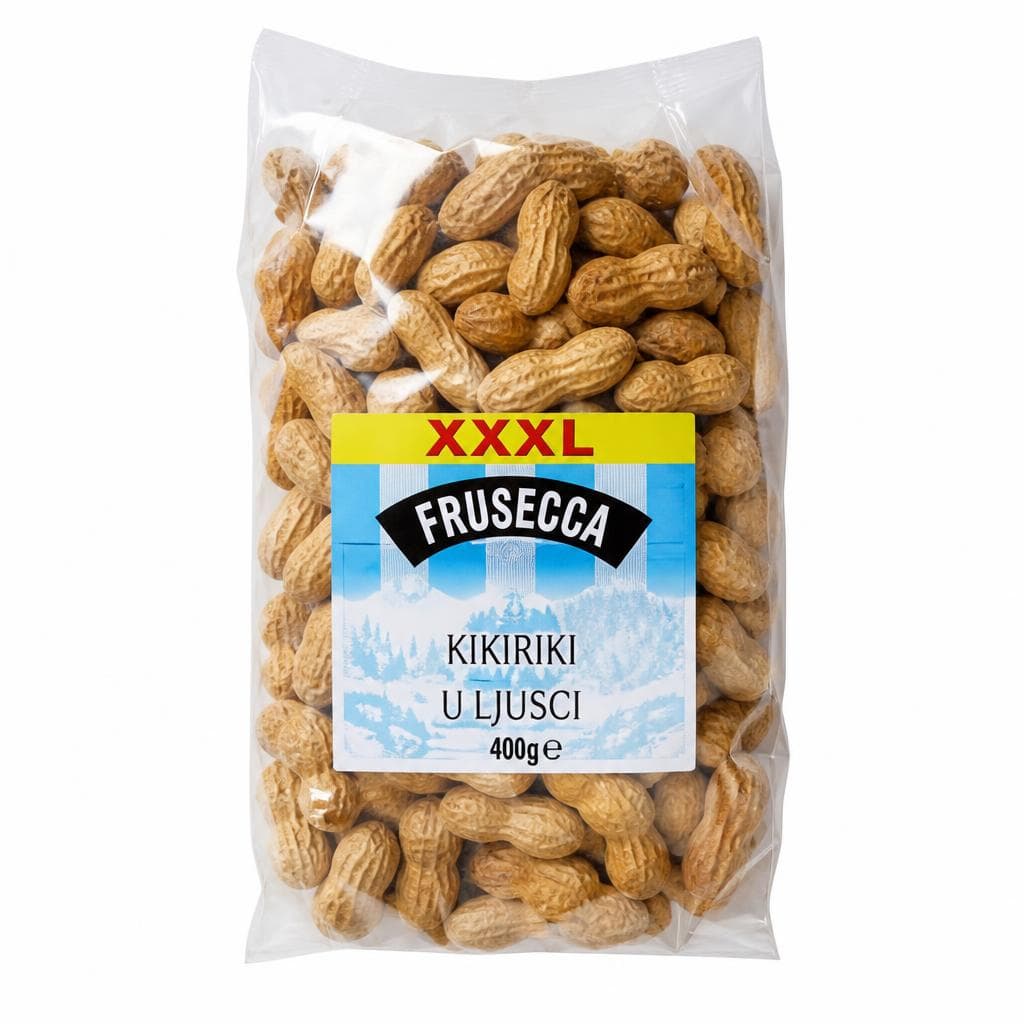 Frusecca kikiriki u ljusci 400 g Akcija u trgovini Studenac