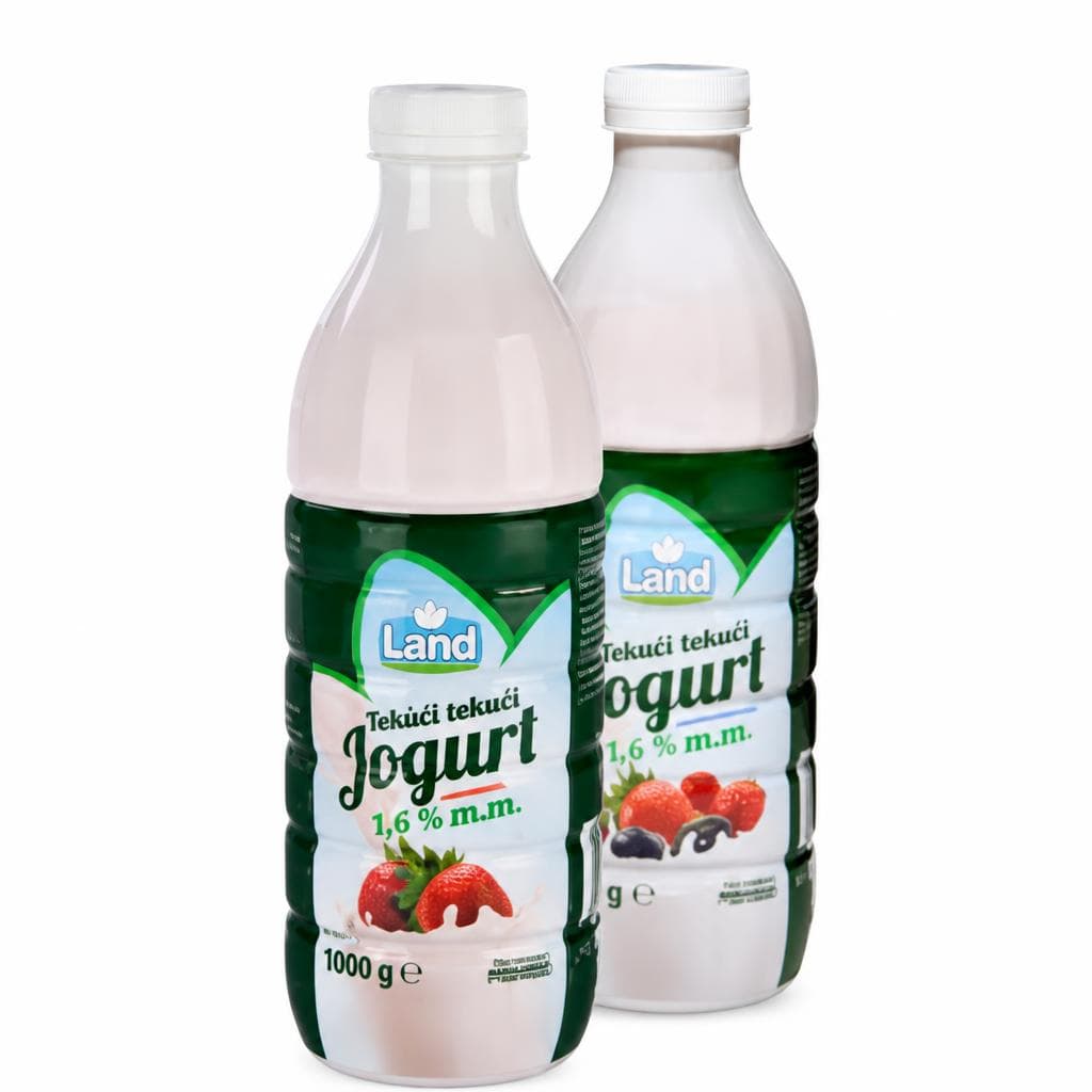 Tekući jogurt jagoda/šumsko voće 1 kg Land Akcija u trgovini Eurospin