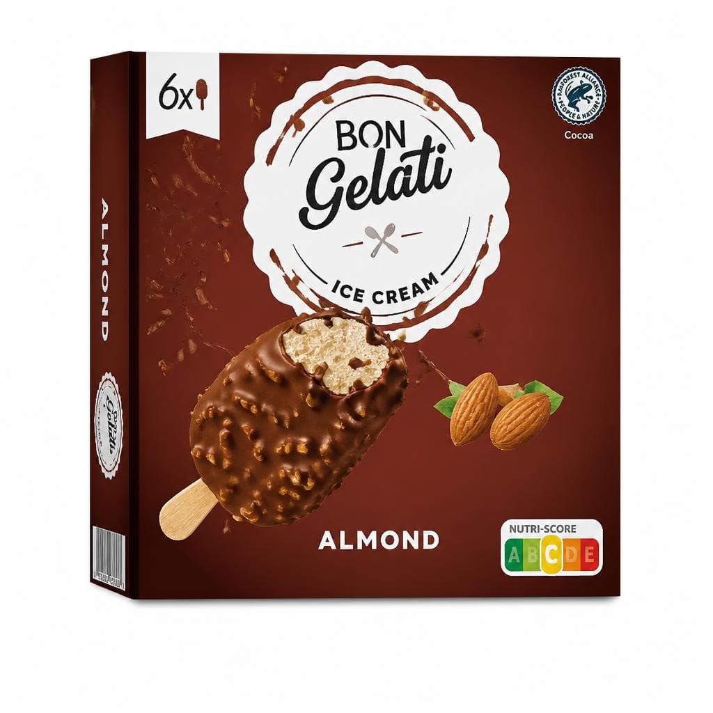 BON GELATI Sladoled na štapiću 6 x 100 ml Akcija u trgovini Lidl