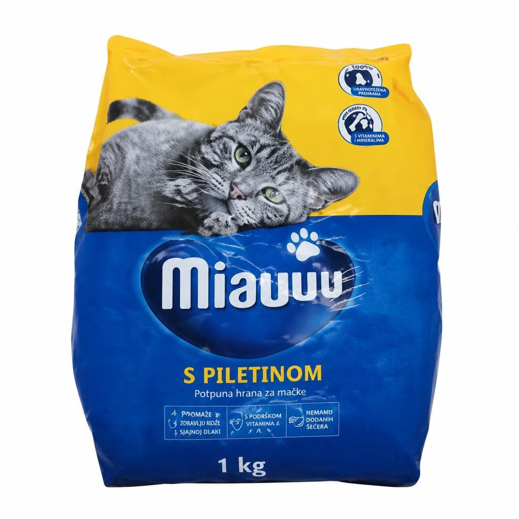 Miauuu suha hrana za mačke 1 kg Akcija u trgovini Studenac