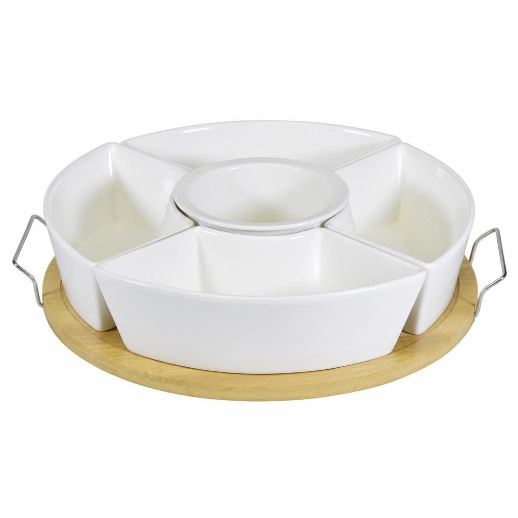 Zdjelice na okruglom podlošku 29 cm, 5/1, set Akcija u trgovini Konzum