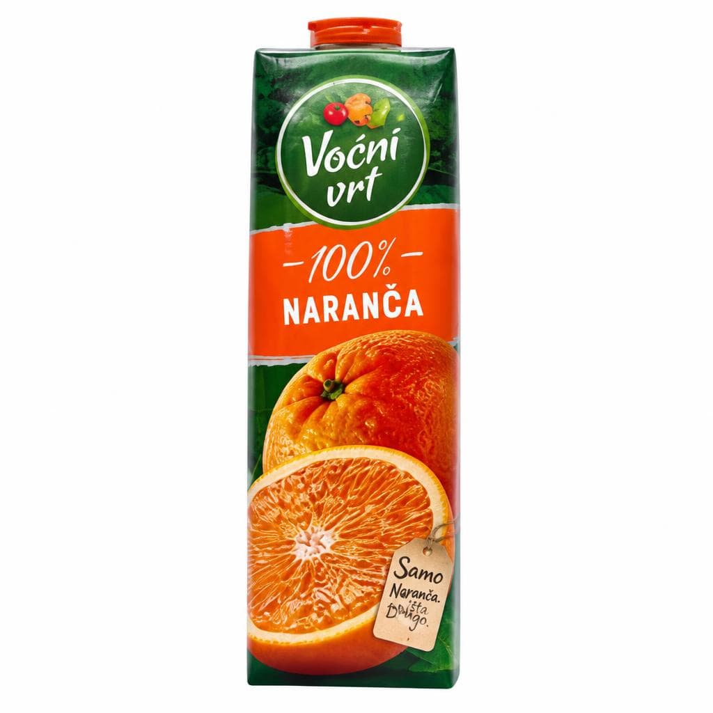 Voćni vrt sok 100% naranča 1 l Akcija u trgovini Studenac