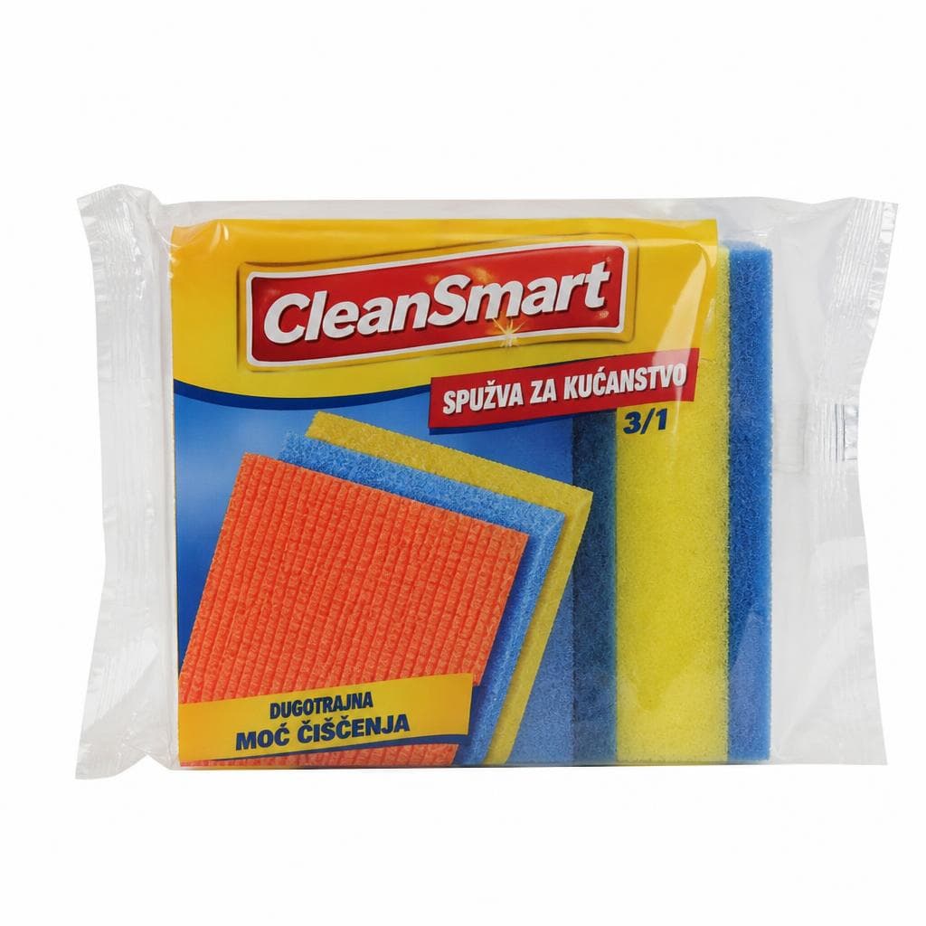 Clean Smart spužva za kućanstvo 3 kom Akcija u trgovini Pivac